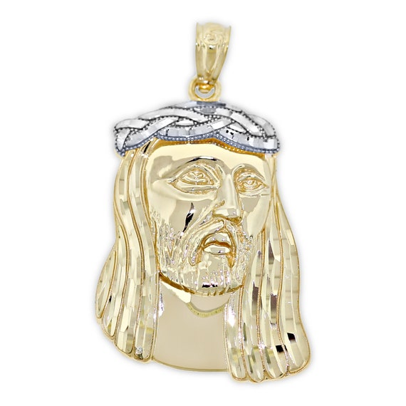 14K Yellow Gold Religious Jesus Christ Body Pendant Height 20 Mm Width 15 Mm