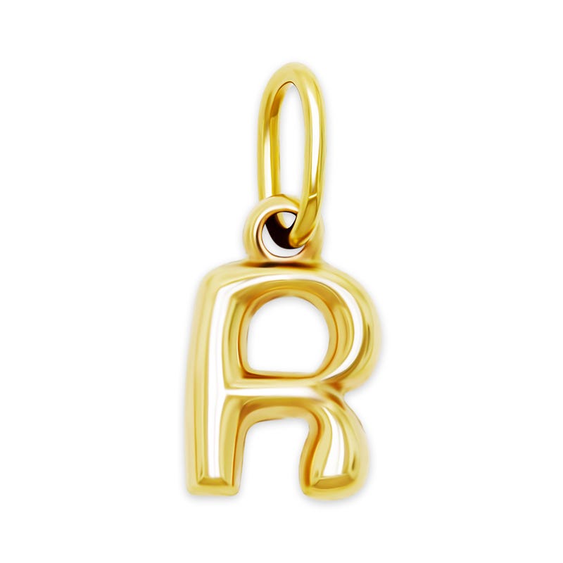 Letter R Necklace - Etsy