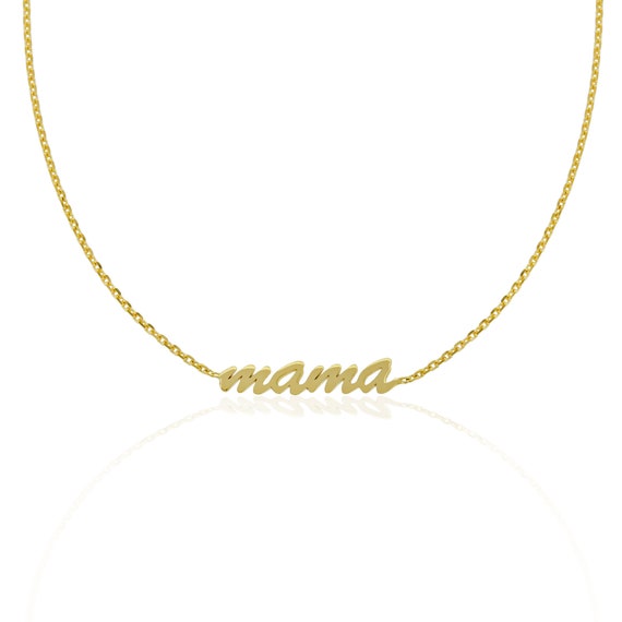 Buy 14k Gold MAMA Necklace // Gift for Mom // Mother's Day Gift // New  Mother Gift Online in India - Etsy