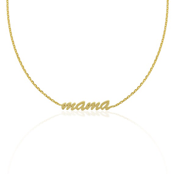 Buy 14k Gold MAMA Necklace // Gift for Mom // Mother's Day Gift // New  Mother Gift Online in India - Etsy