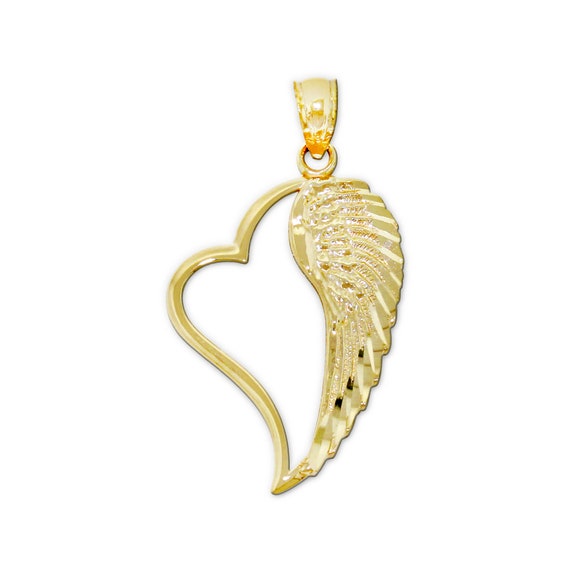 10 karat on sale gold heart necklace