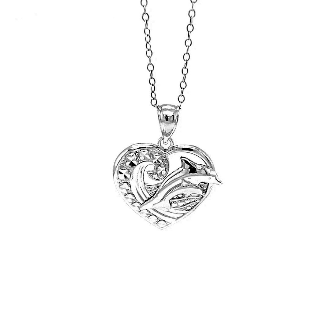 Herzengel Necklace with Glass Lens Dolphin Symbol (Freedom) main image 1