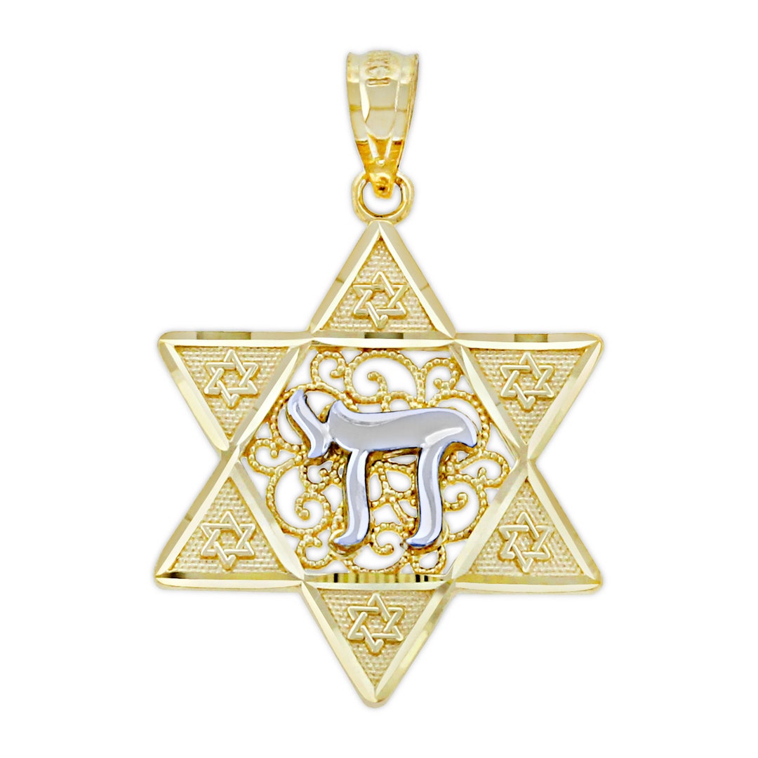 Portachiavi Kabbalah Star Of David CHAI - Regalo Ebraico Israeliano - Foto 3