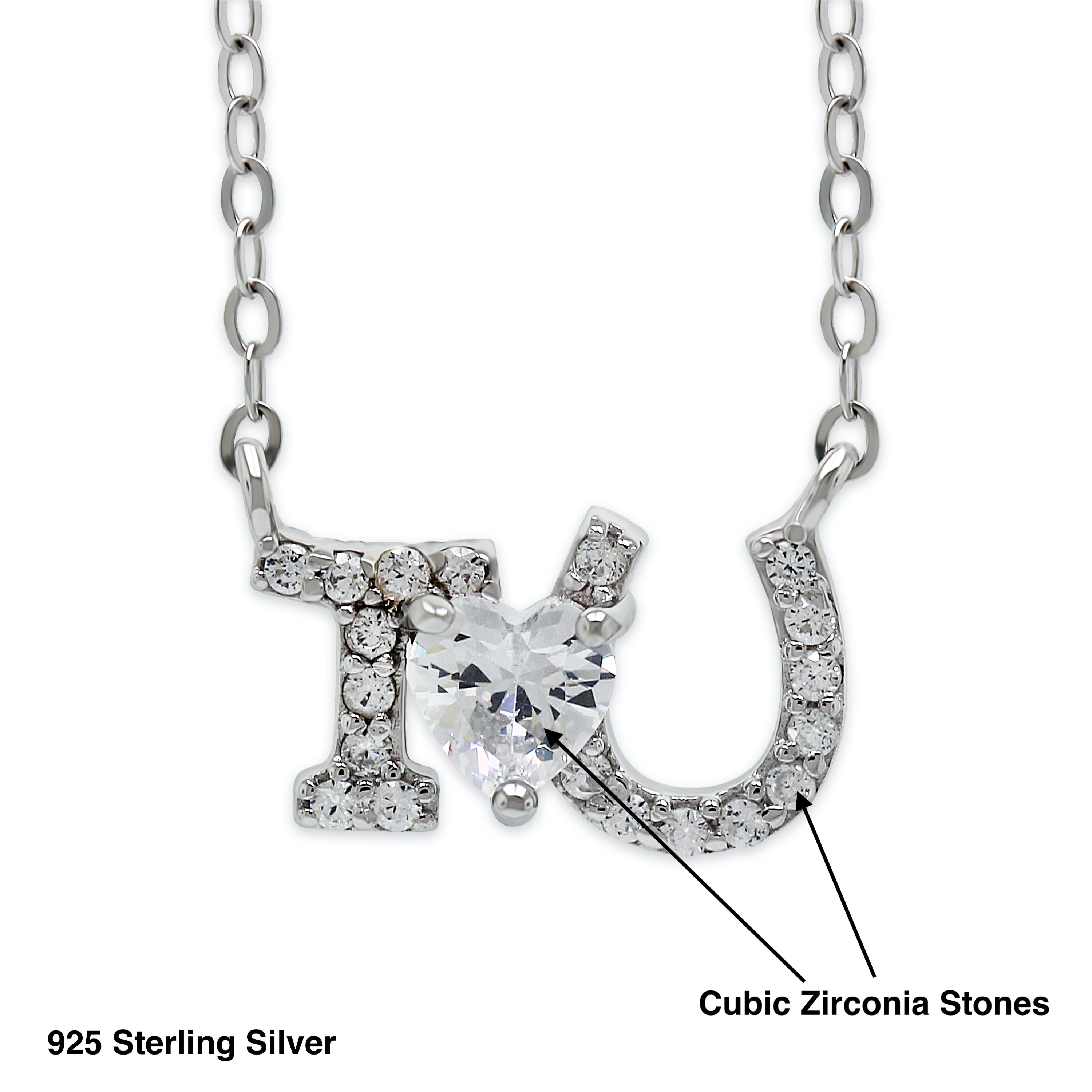 Collana in argento 925 con scritta love | Amen Gioielli