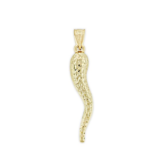 Diamond italian hotsell horn charm
