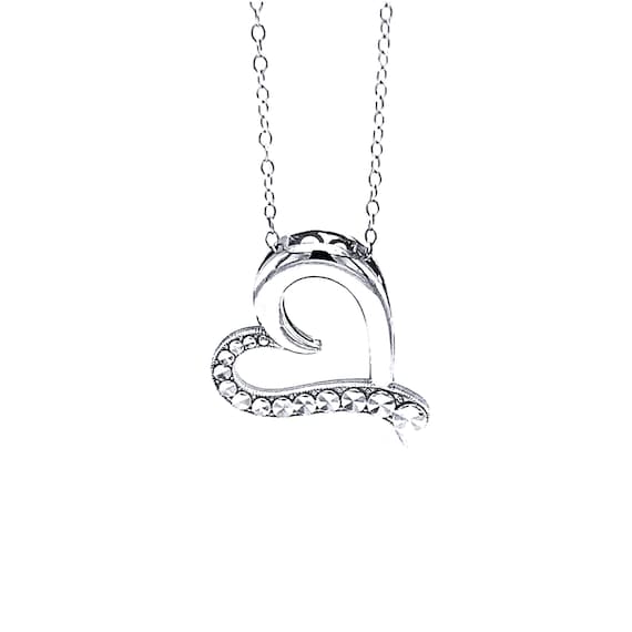 ◆ENGBROX◆ silver925 sweet heart necklace Sweet Heart Pendant Necklace - Etsy