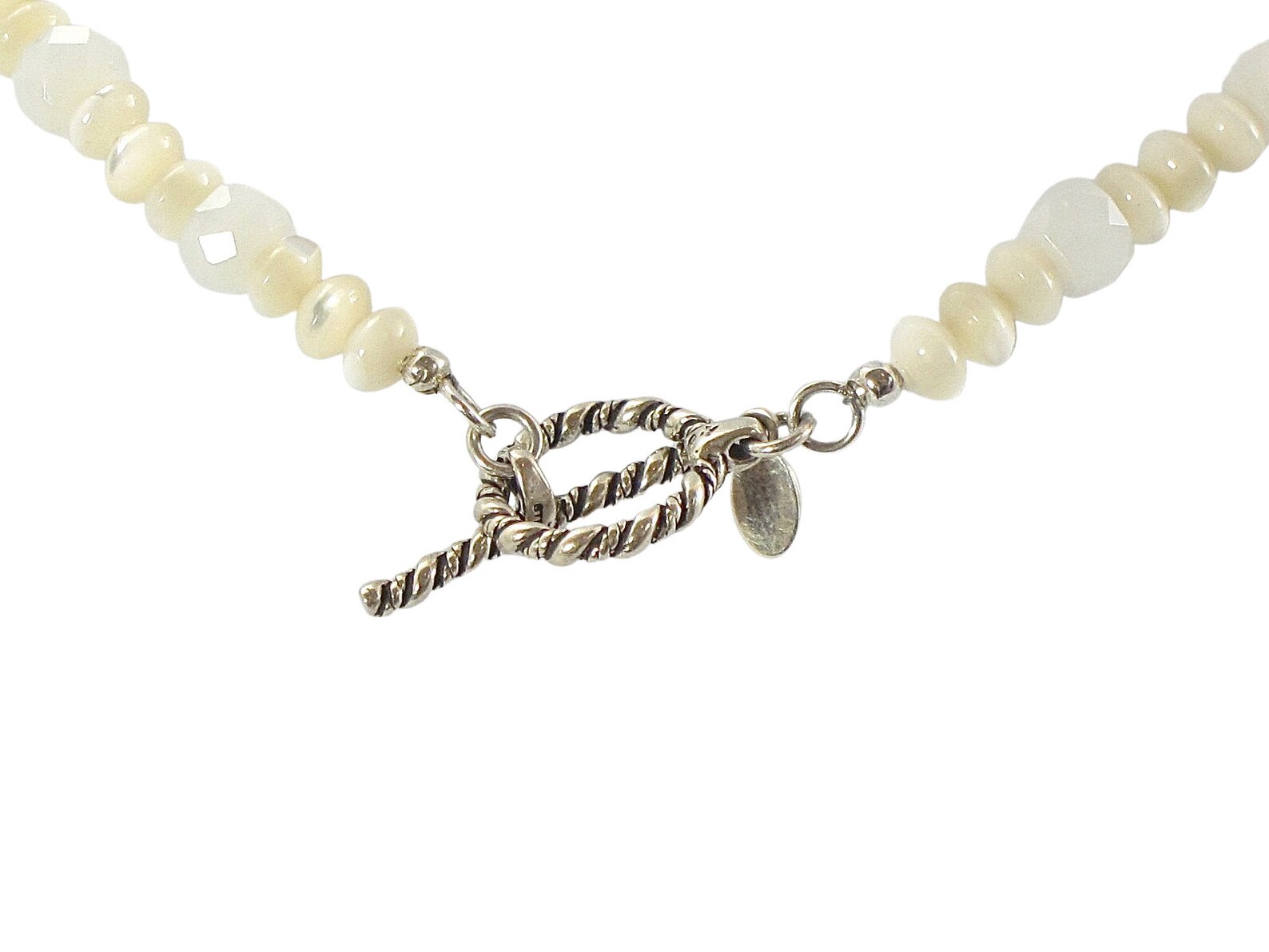 Mother of Pearl Necklace, White Necklace, Shell Jewelry, Statement ...
