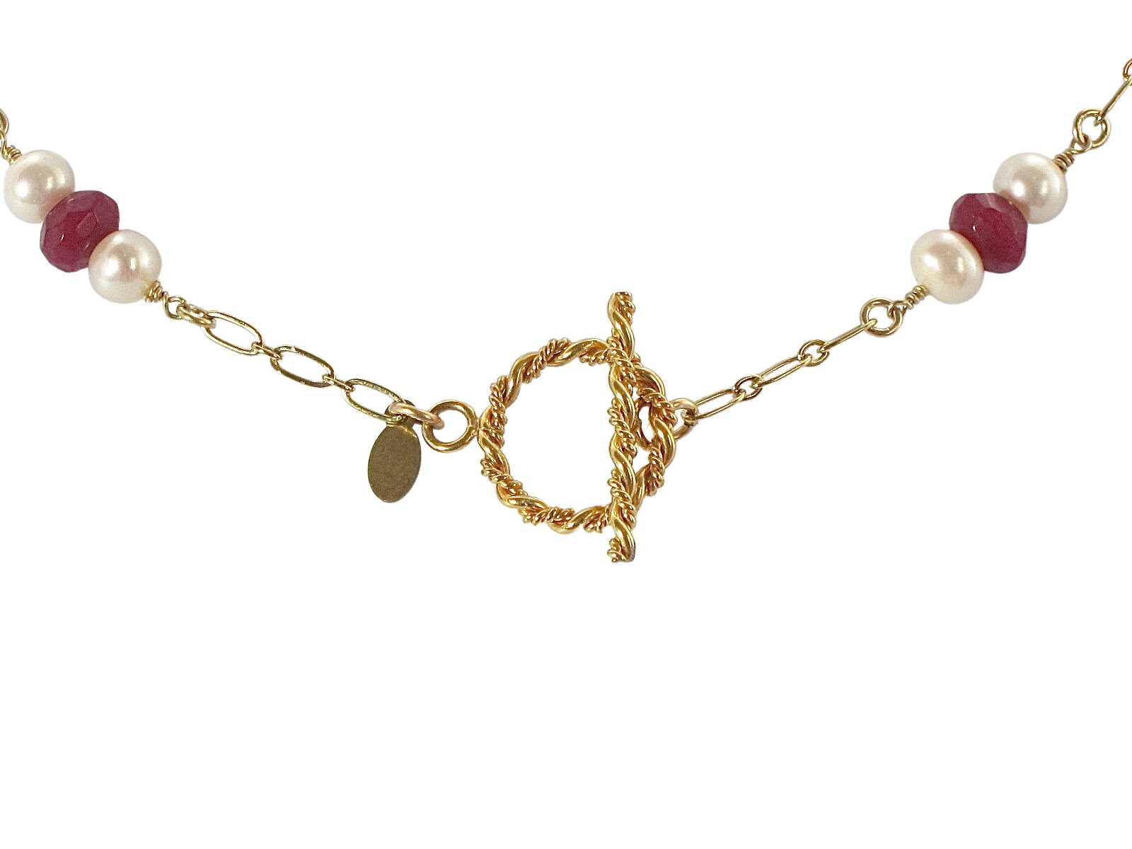 ネックレス・ペンダント EVERYDAY PEARLS WITH RED ONYX Red and Crystal Pearl Necklace – Modern Everyday