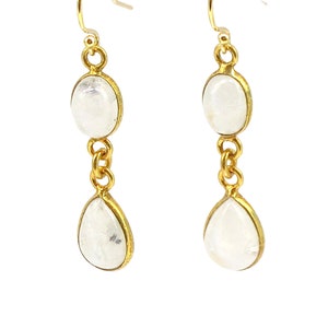 Moonstone Dangle Earrings