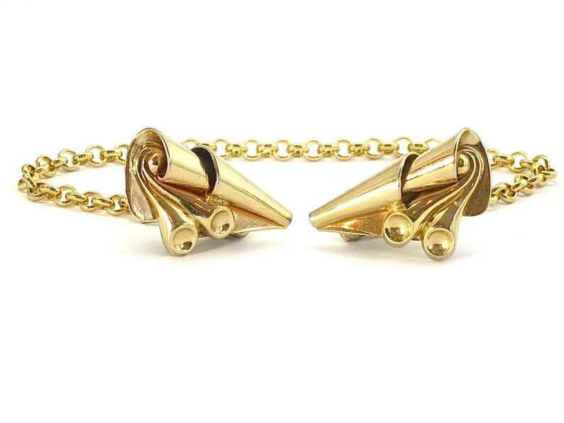 scarf clips retro fashion Mid-century Modern Style Cardigan Clips vintage accessory clips collar clips vintage style costume jewelry