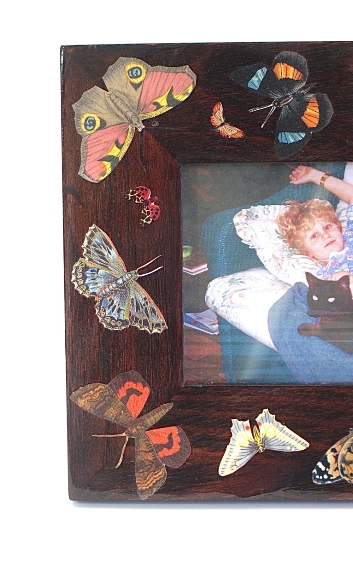 Decoupage picture frame decorative frame photo frame Etsy