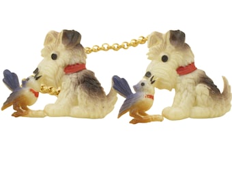 Dog and Bird Sweater Clips