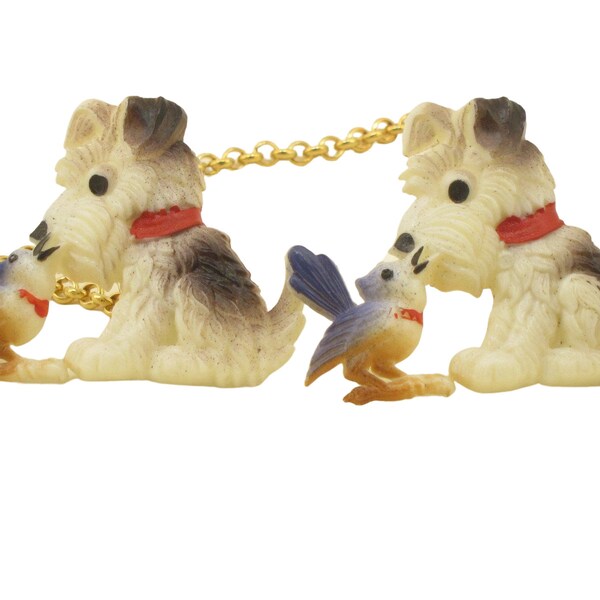 Dog and Bird Sweater Clips