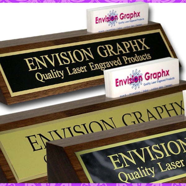 Brass Desk Name Plate Etsy