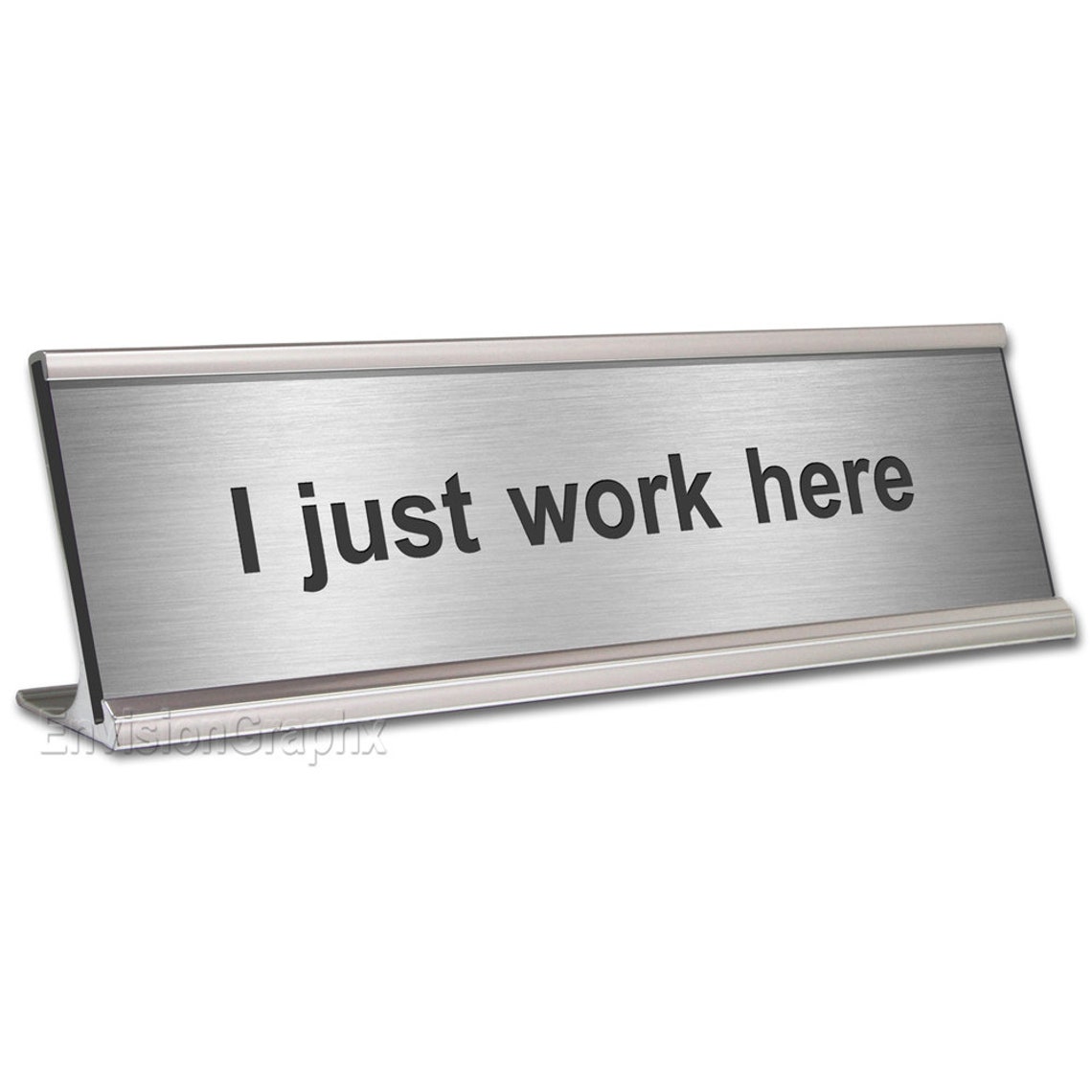 Name Sign Work Place 2x8 I Just Work Here Funny Desk Name Plate - Etsy