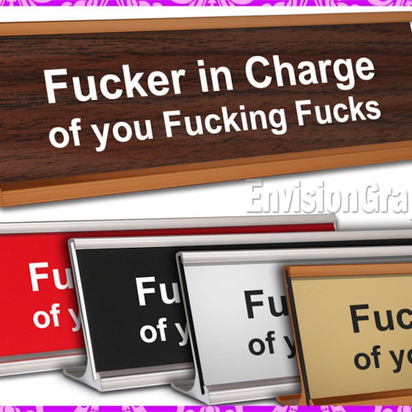 Funny Office Desk Signs - Etsy