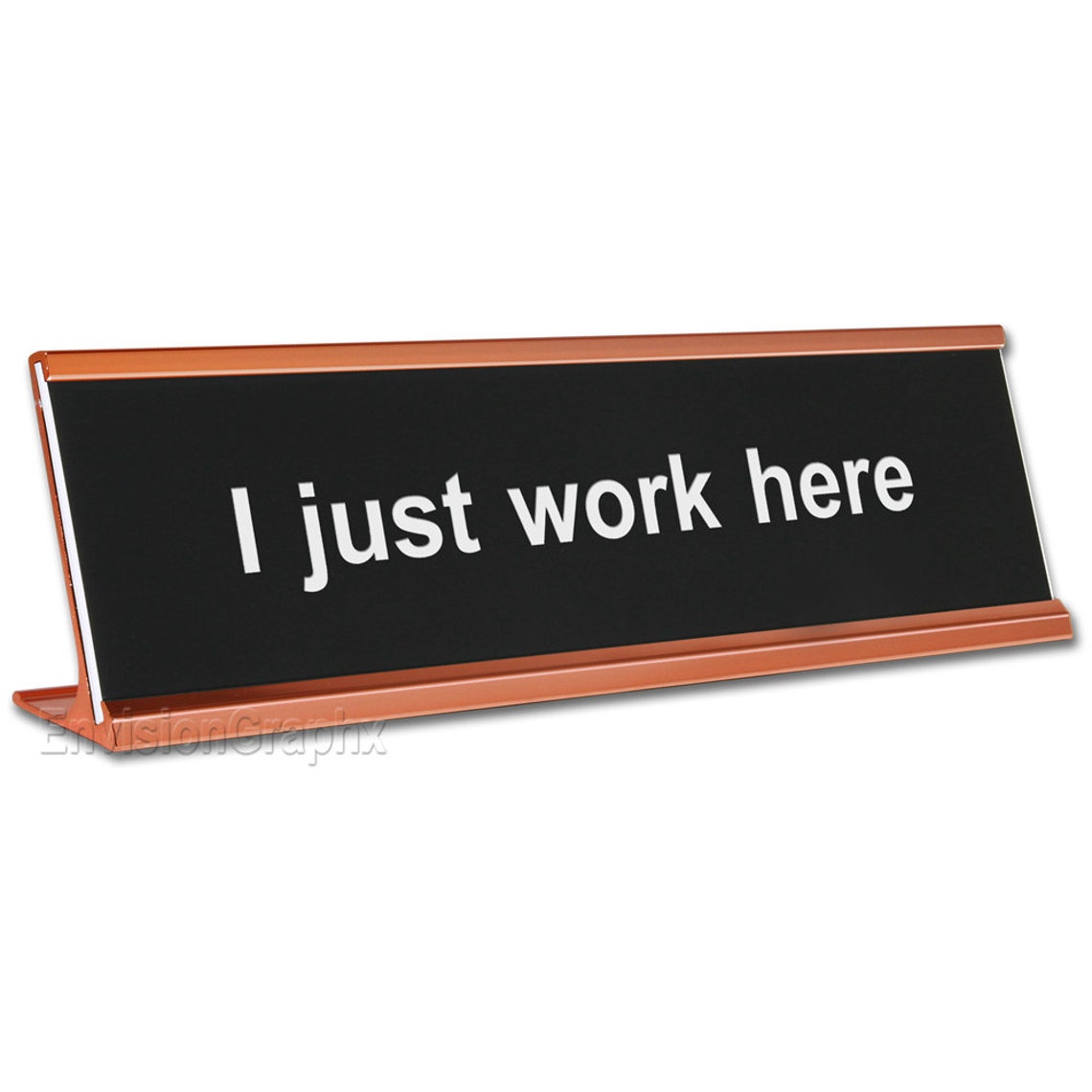 Name Sign Work Place 2x8 I Just Work Here Funny Desk Name Plate - Etsy