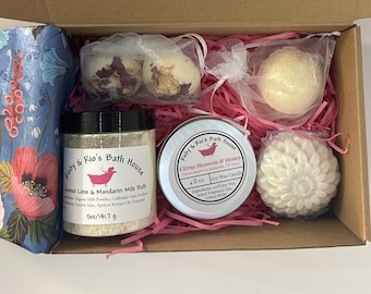 MILKBATH GIFT SET Valentine Gift Set Spa Bath Set Self Care Bundle Gift for Her Mothers Day Gift Anniversary Gift Birthday Gift for her