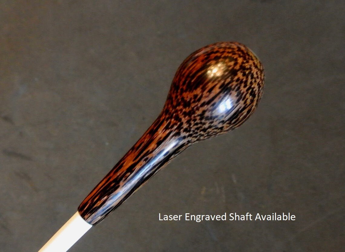 Personalized Music Conductor's Baton Exotic Black Palm Etsy