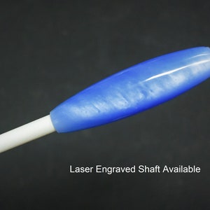 Personalized Music Conductor Baton: Sky Blue with White Acrylic plus Gift Box