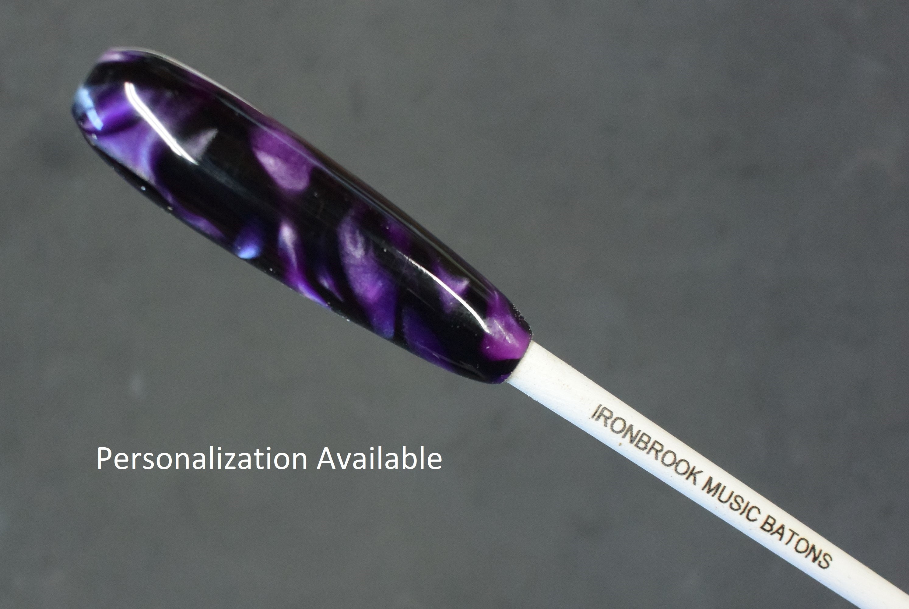 Personalized Music Conductor Baton Deep Purple Swirl Acrylic Etsy