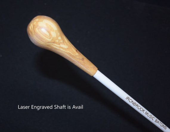 Bacchetta Per Direttore D'Orchestra - Manico In Legno Di Rosa, Asta In Resina, 38cm, Elegante E Professionale