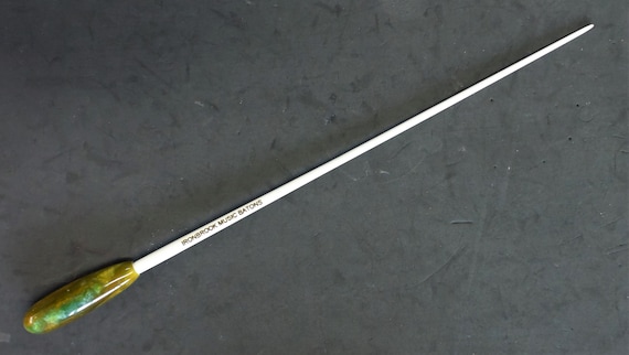 Bacchetta Da Direttore D'Orchestra In Legno E Fibra Di Vetro Con Custodia - 38cm - Foto 9