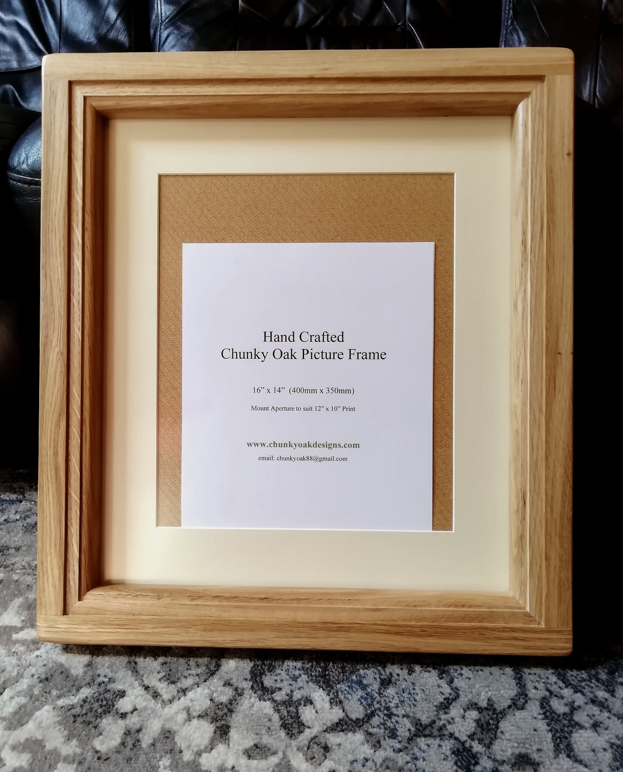 Oak Picture Frame 16 x 12 Solid Oak Etsy