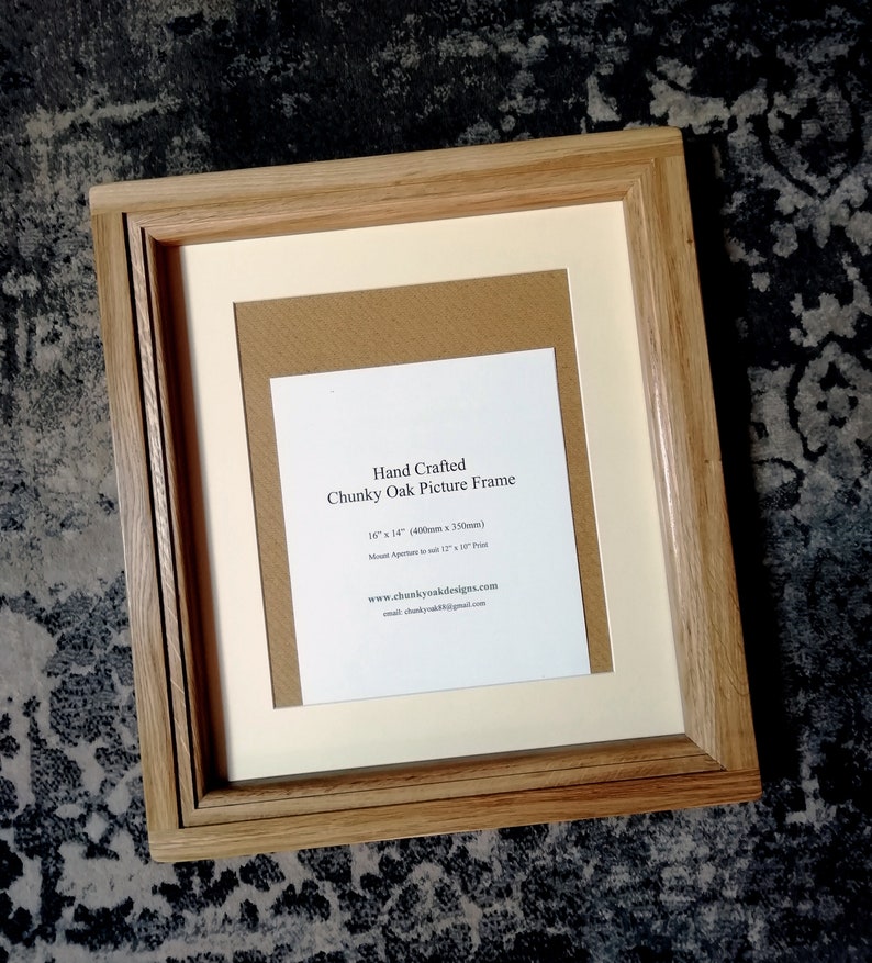 Oak Picture Frame 16 X 12 Solid Oak Etsy UK