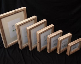 Oak Picture Frame - 20" x 16" Solid Oak  'CHUNKY'  Picture Frame - Hand Crafted by 'Chunky Oak Designs