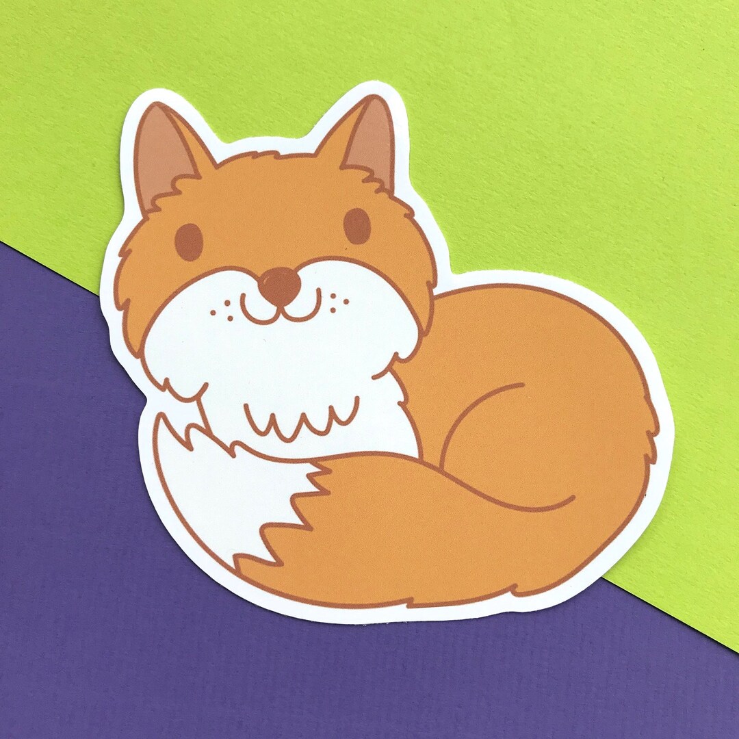 Foxing Sticker Fox Vinyl Sticker - Etsy