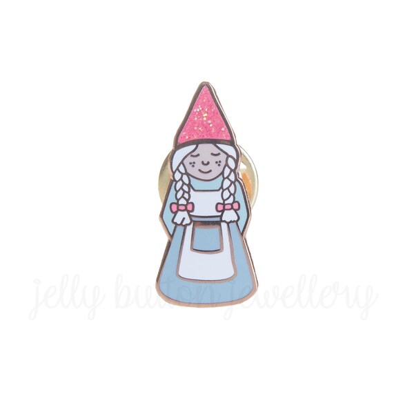 Lady Gnome Enamel Pin