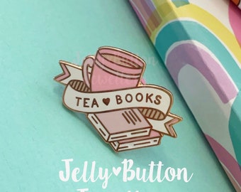 Tea & books ENAMEL PIN