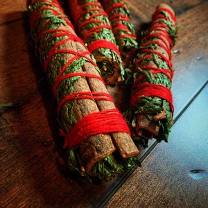 Cedar & Cinnamon Yule Log ~ Incense ~ Sacred ~ Witchcraft ~ Smoke Cleansing ~ Yule ~ Yuletide