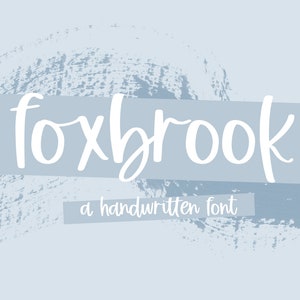 Foxbrook Font: Modern Calligraphy Script for Cricut & Procreate