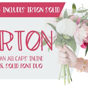 Irton Sans Font - Fun Fonts, Crafting Fonts, Fonts for Cricut, Cute Font, Fonts for Procreate, Cricut Font, Quirky Handwritten Font