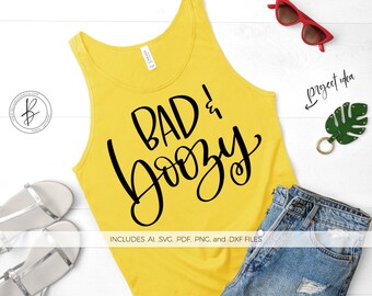 Bad And Boozy Svg Etsy