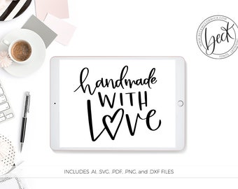 Download Handmade With Love Svg Etsy