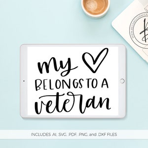 Download I Love My Veteran Svg Armed Forces Svg Military Svg Etsy