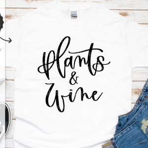 Pflanzen und Wein SVG-Datei - Cricut SVG - Cricut-Datei - Cricut Download - Silhouette-Datei - Pflanzen Mama zwart - Schlangenpflanze SVG