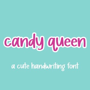 Candy Queen Sans Font - Fun Font, Crafting Font, Fonts for Cricut, Cute Font, Procreate Font, Cricut Font, Quirky Handwritten Font, Fun Font