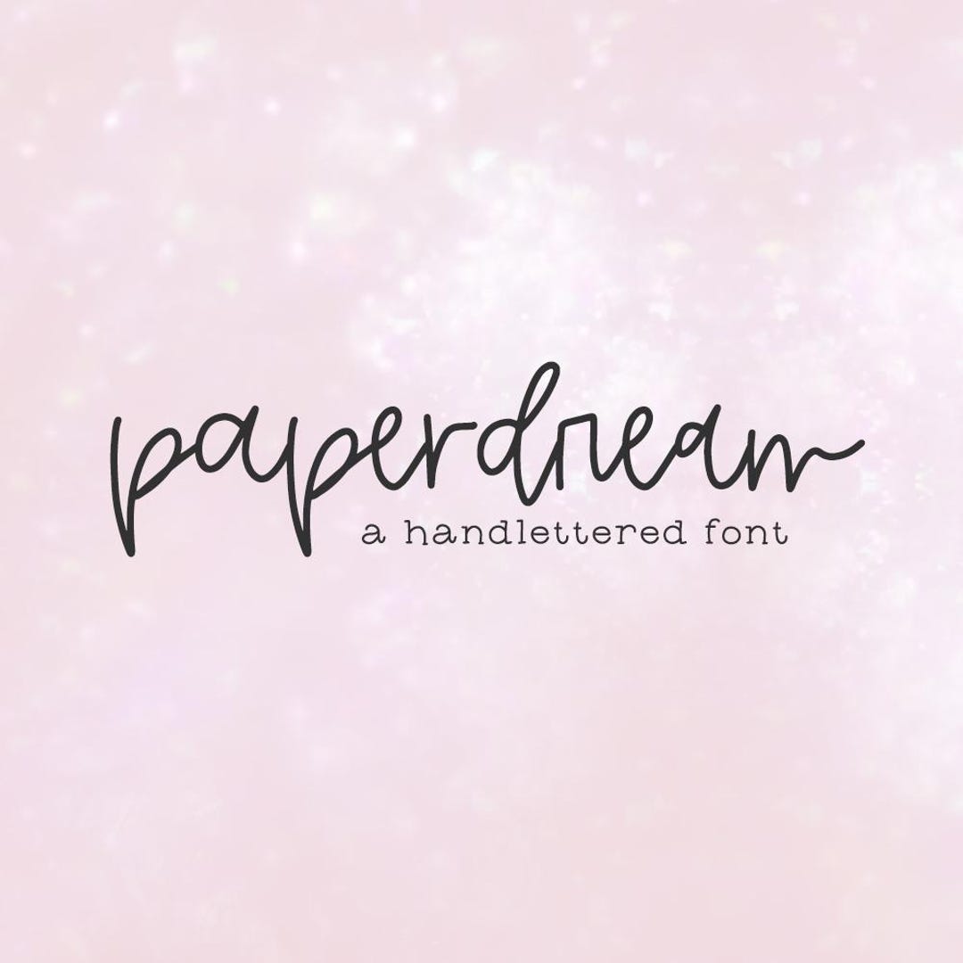 Paperdream Script Font: Modern Calligraphy With Ligatures - Etsy