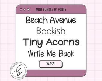 Ordentliches Handschrift-Font-Bundle: Lustige Cricut-Fonts, Preppy-Fonts