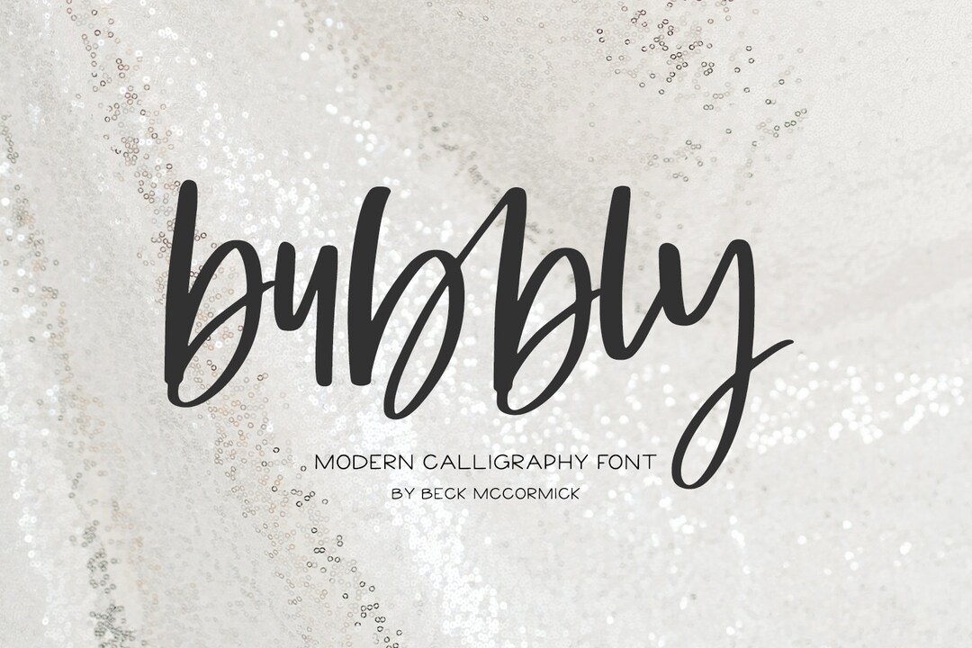 Bubbly Script Font Handwriting Font, Goodnotes, Handwritten Font