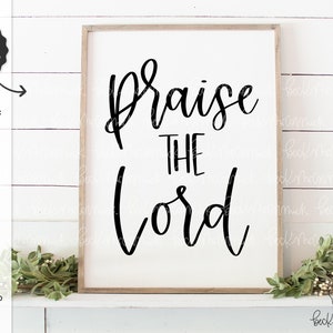 Lode al Signore SVG - File Silhouette - Download istantaneo Cricut - Download istantaneo Silhouette - Religioso SVG - Cristiano SVG