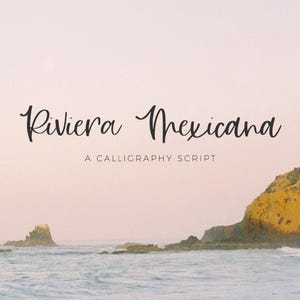 Riviera Mexicana Font: Bouncy Calligraphy Script