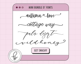 Cursive Font Bundle: Schreibschrift