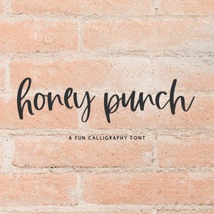 Honey Punch Script Font: Modern Calligraphy, Cricut & Procreate Font