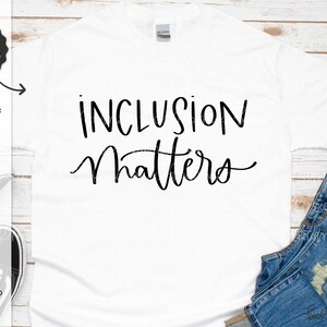 Inclusion Matters SVG ファイル - Cricut SVG - Cricut ファイル - Cricut ダウンロード - シルエット ファイル