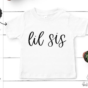Lil Sis SVG - Neugeborenes SVG - Familie geschnitten - süßes Kind Shirt - Instant Download Cricut - Cricut SVG - Cricut Datei - Sibling SVG - Little Sister
